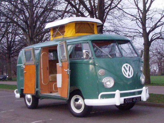 1966 Volkswagen SO42 Westfalia SplitScreen Campervan in Velvet Green